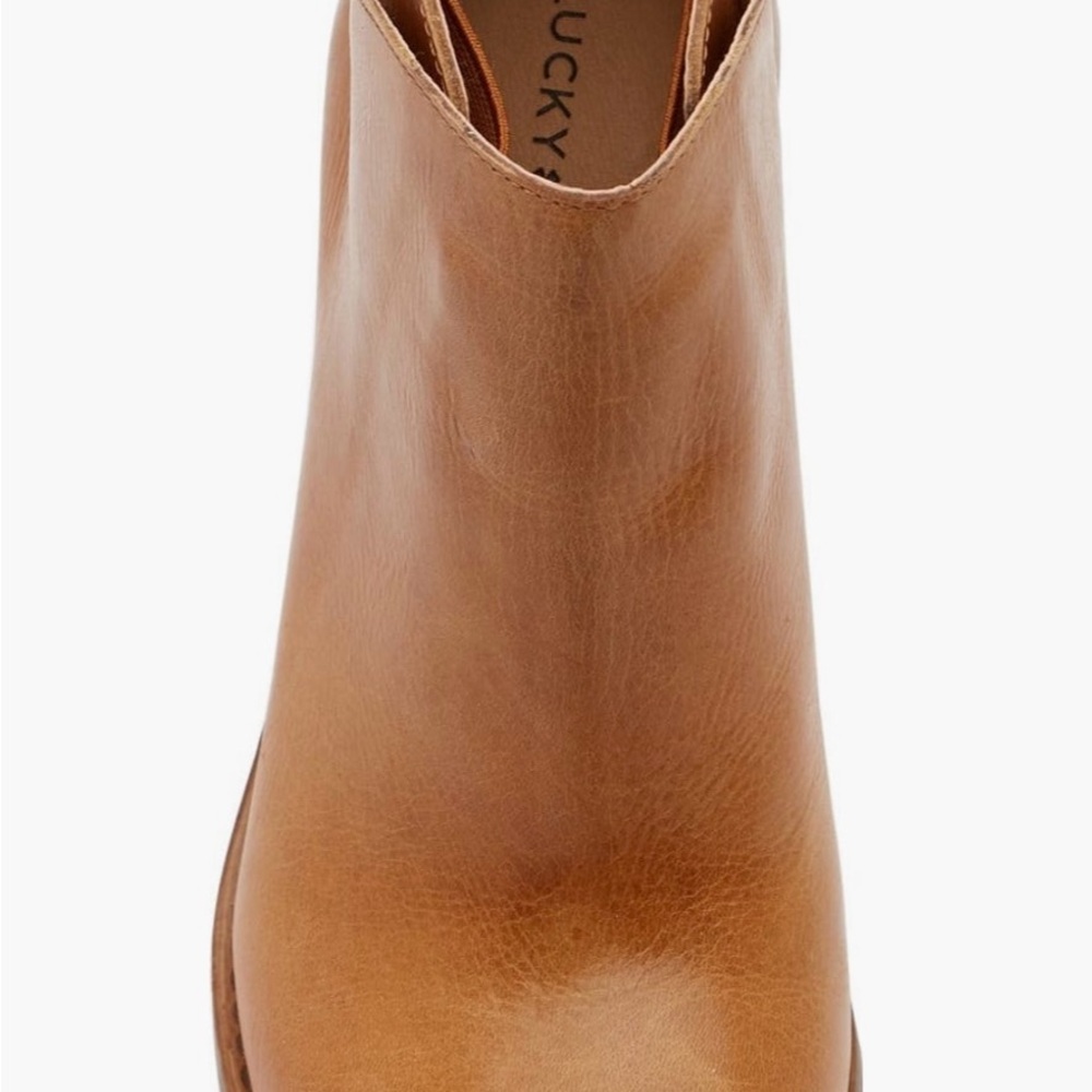 Lucky Brand Easa Leather Ankle Booties 5 - Picture 3 of 6